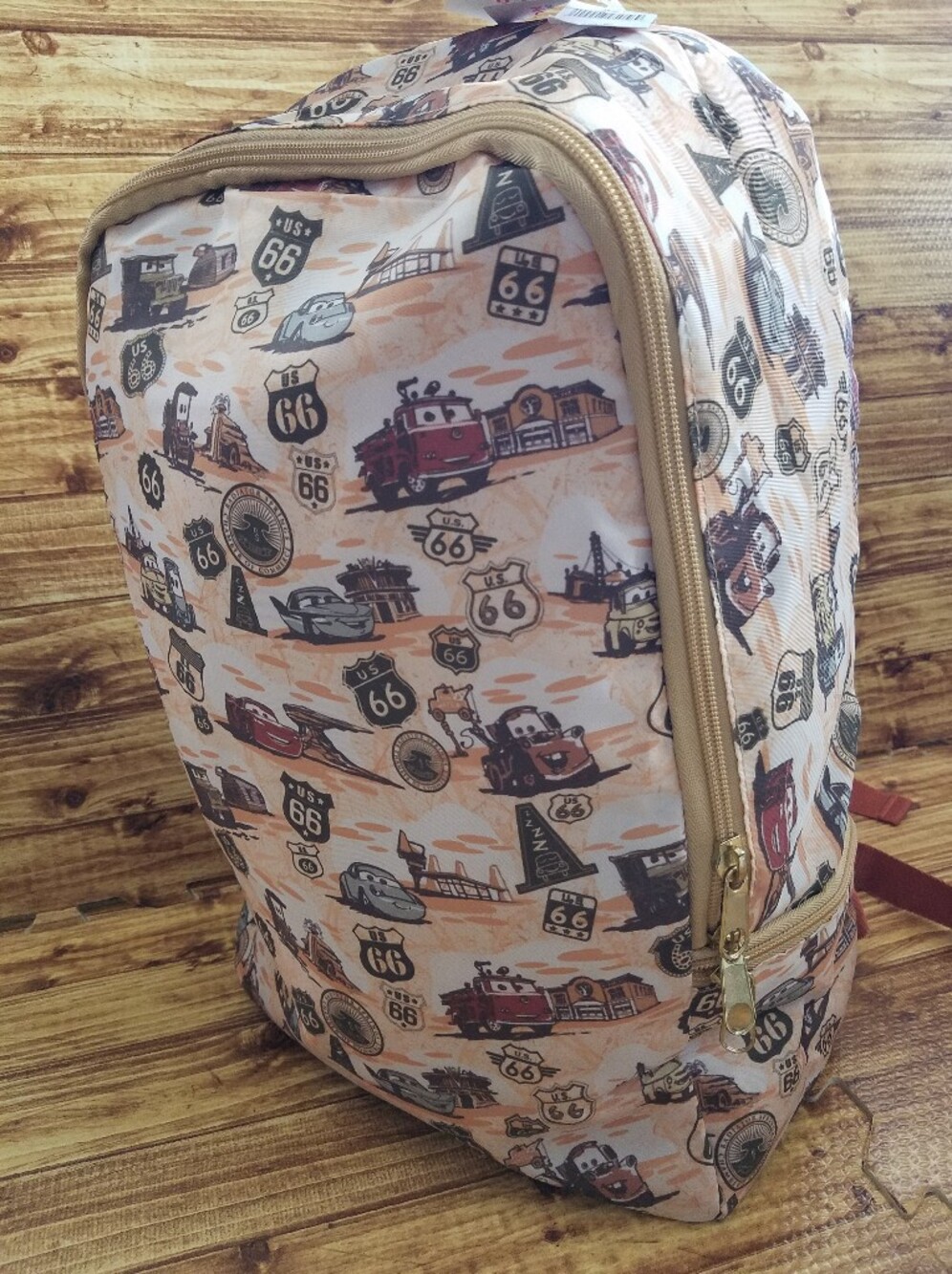 Pixar Cars Route 66 Backpack Full Size Large Disneyland Parks Radiator Springs